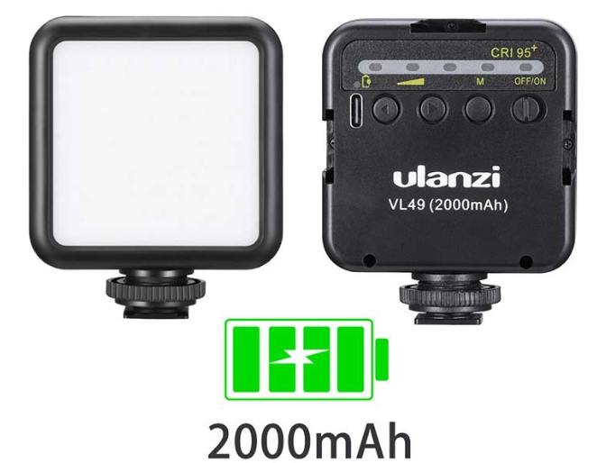Đèn led video mini VL49 Ulanzi cho điện thoại