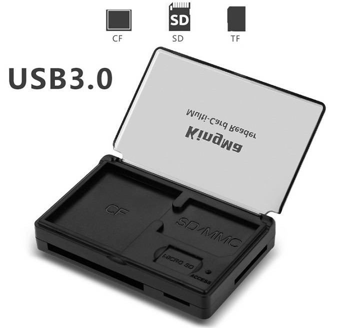 Đầu đọc thẻ nhớ USB 3.0 Kingma kèm hộp đựng