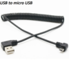 Dây cáp USB to micro USB dạng lò xo xoắn