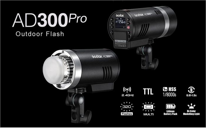 Đèn chụp studio Godox AD300 Pro
