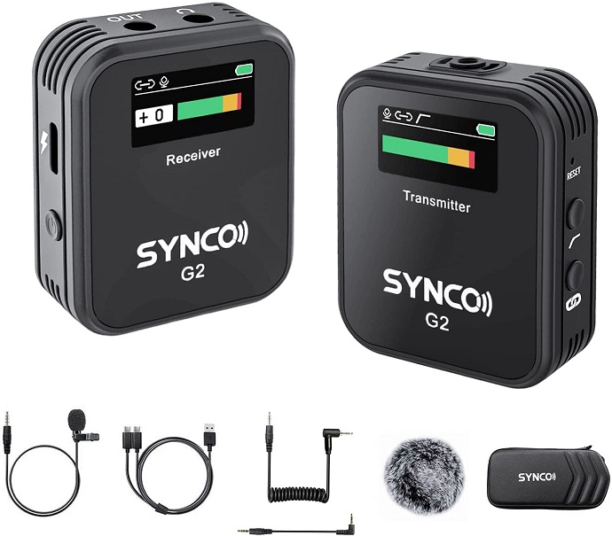 Micro thu âm cài áo không dây Synco G2(A1) chính hãng