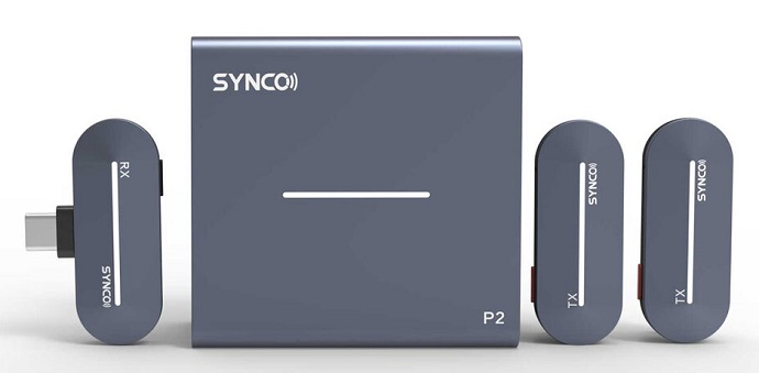 Micro thu âm cài áo không dây Synco P2T cổng Type-C chính hãng