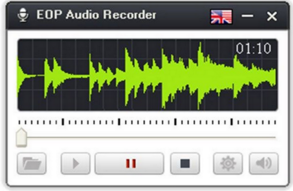 Phần mượt thu âm có tính chuyên nghiệp bên trên PC EOP Audio Recorder (Ảnh: Internet)
