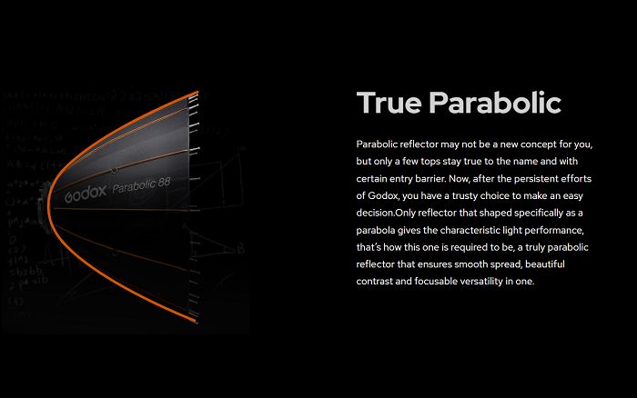 Softbox Godox Parabolic Light Focusing Syste Reflector P68 Kit 3