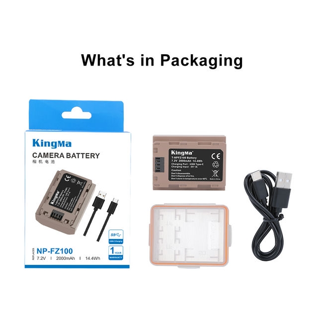 2026-10-28 TBQP Báo Giá Hà Nội - HCM - Pin Kingma NP-FZ100 dung lượng 2000mAh cổng TypeC 5 Pin Kingma NP-FZ100 dung lượng 2000mAh cổng TypeC chính hãng, hình ảnh thực tế mua tại HL Studio Pin sạc thẻ nhớ 5