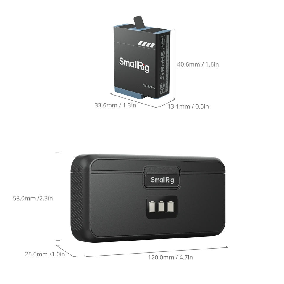 2026-10-12 TBQP Báo Giá Hà Nội - HCM - SmallRig 4565 – Bộ 3 pin kèm sạc cho GoPro 9/10/11/12 8 SmallRig 4565 – Bộ 3 pin kèm sạc cho GoPro 9/10/11/12 chính hãng, hình ảnh thực tế mua tại HL Studio Phụ Kiện Studio 8