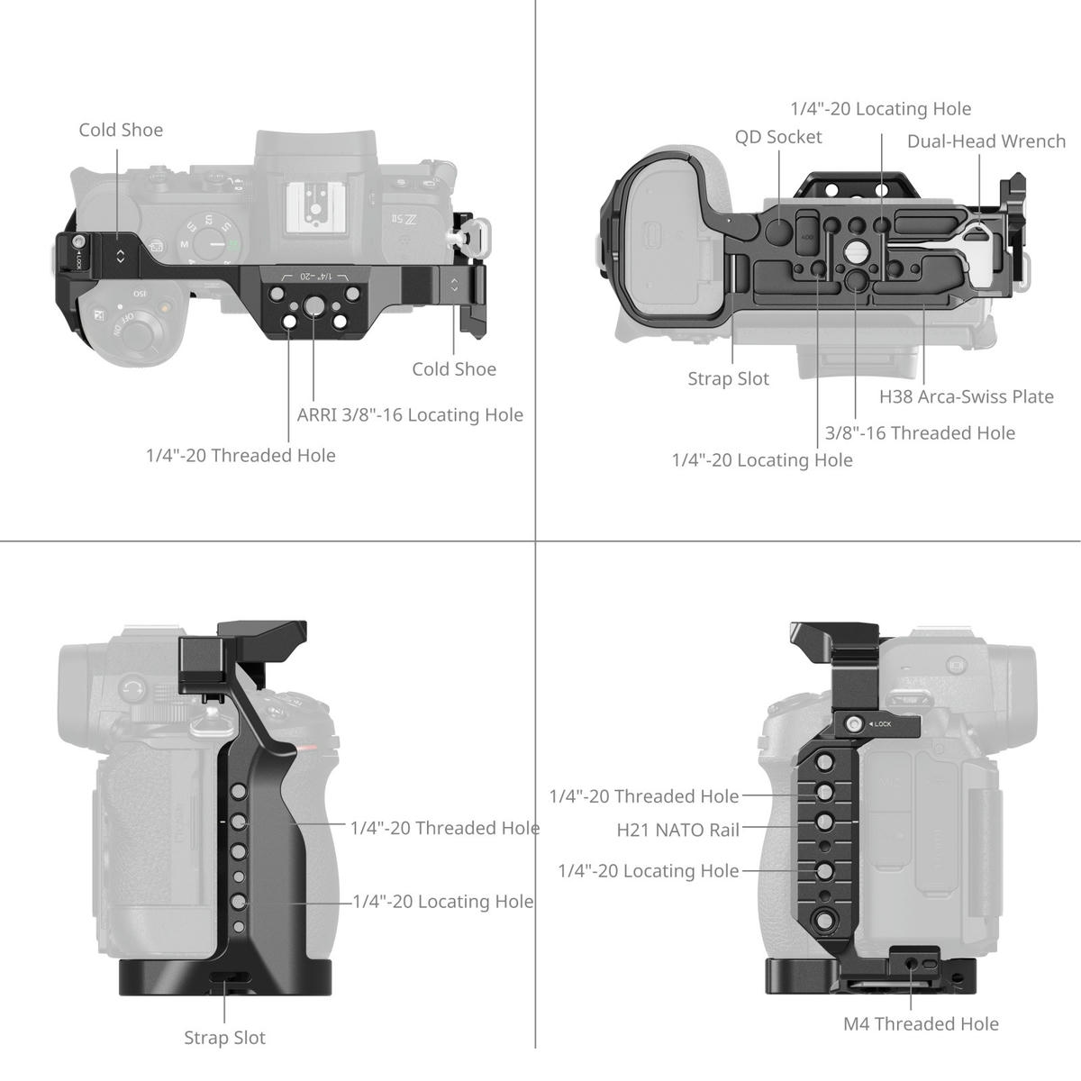 2026-10-16 TBQP Báo Giá Hà Nội - HCM - Khung SmallRig 5257 cho Nikon Z5II 5 Khung SmallRig 5257 cho Nikon Z5II chính hãng, hình ảnh thực tế mua tại HL Studio Khung bảo vệ máy ảnh ( Camera Cage chính hãng ) 5