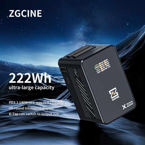2026-10-14 TBQP Báo Giá Hà Nội - HCM - Pin V-mount ZGCINE ZG-X222 222Wh/14.8V 17 Pin V-mount ZGCINE ZG-X222 222Wh/14.8V chính hãng, hình ảnh thực tế mua tại HL Studio Pin V Mount 17