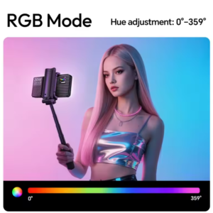 Đèn led Ulanzi K20 RGB 20W pin 3300mAh CCT 1800-9000K chính hãng, hình ảnh thực tế mua tại HL Studio Đèn Led Quay Phim 2
