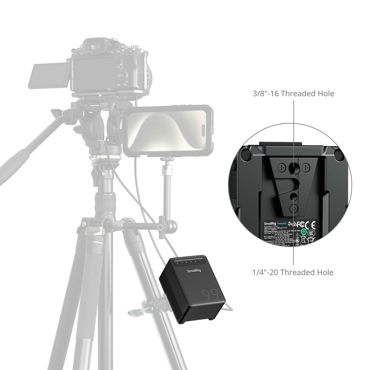 2026-10-16 TBQP Báo Giá Hà Nội - HCM - Pin SmallRig VB99 Lite mini V-Mount 5245 6 Pin SmallRig VB99 Lite mini V-Mount 5245 chính hãng, hình ảnh thực tế mua tại HL Studio Pin V Mount 6