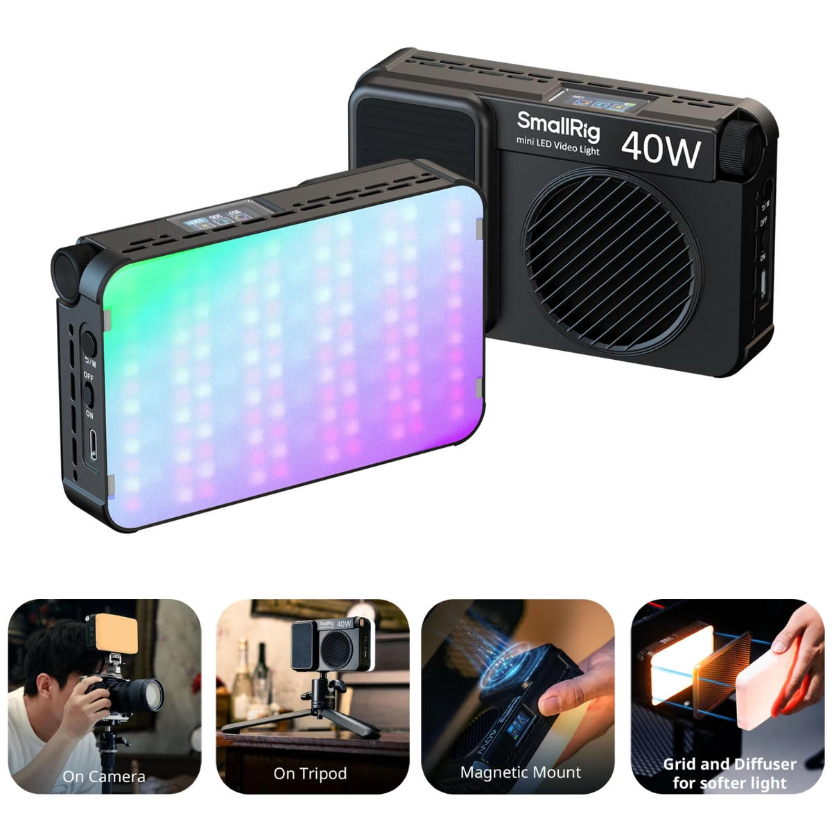 2026-10-13 TBQP Báo Giá Hà Nội - HCM - Đèn led SmallRig RM 40C công suất 40W RGB CCT 2500K-10000K 2 Đèn led SmallRig RM 40C công suất 40W RGB CCT 2500K-10000K chính hãng, hình ảnh thực tế mua tại HL Studio Đèn Led Quay Phim 2