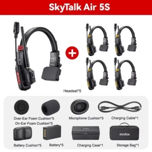 2026-10-12 TBQP Báo Giá Hà Nội - HCM - Godox SKYTALK AIR 4S/ 5S – Hệ thống liên lạc nội bộ không dây 500m 11 Godox SKYTALK AIR 4S/ 5S – Hệ thống liên lạc nội bộ không dây 500m chính hãng, hình ảnh thực tế mua tại HL Studio Microphone Godox 11