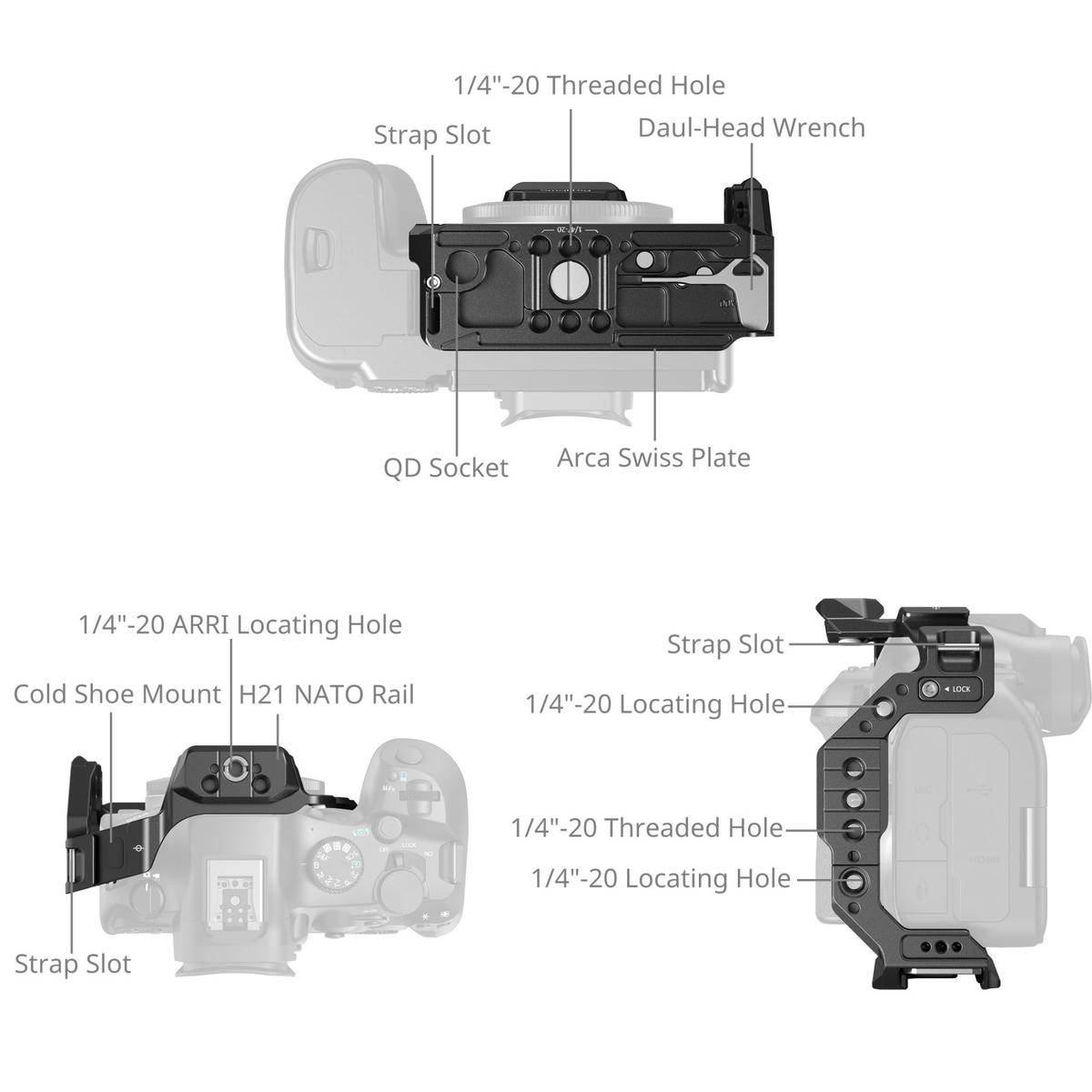2026-10-12 TBQP Báo Giá Hà Nội - HCM - Khung Smallrig 5953 “HawkLock” cho Canon EOS R6 Mark III / R6 Mark II / R5 Mark II 4 Khung Smallrig 5953 “HawkLock” cho Canon EOS R6 Mark III / R6 Mark II / R5 Mark II chính hãng, hình ảnh thực tế mua tại HL Studio Khung bảo vệ máy ảnh ( Camera Cage chính hãng ) 4