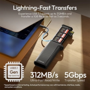 Ulanzi CR2 All-in-One – Đầu đọc thẻ nhớ tốc độ 312MB/s kèm hộp đựng X133 chính hãng, hình ảnh thực tế mua tại HL Studio Pin sạc thẻ nhớ 2