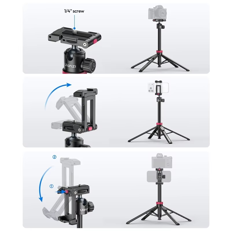 2026-10-28 TBQP Báo Giá Hà Nội - HCM - Ulanzi MT-44B – Chân tripod 2in1 tự động mở tích hợp remote S056 8 Ulanzi MT-44B – Chân tripod 2in1 tự động mở tích hợp remote S056 chính hãng, hình ảnh thực tế mua tại HL Studio Tripod Ulanzi 8