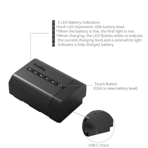 Pin SmallRig NP-FZ100 5297 cổng Type-C 2600mAh cho máy ảnh Sony chính hãng, hình ảnh thực tế mua tại HL Studio Pin sạc thẻ nhớ 2