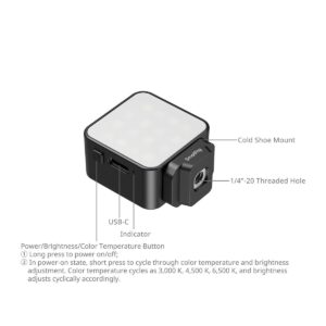 SmallRig 5446C – Đèn led chiếu sáng cho Action camera với Cold Shoe chính hãng, hình ảnh thực tế mua tại HL Studio Đèn Led Quay Phim 2