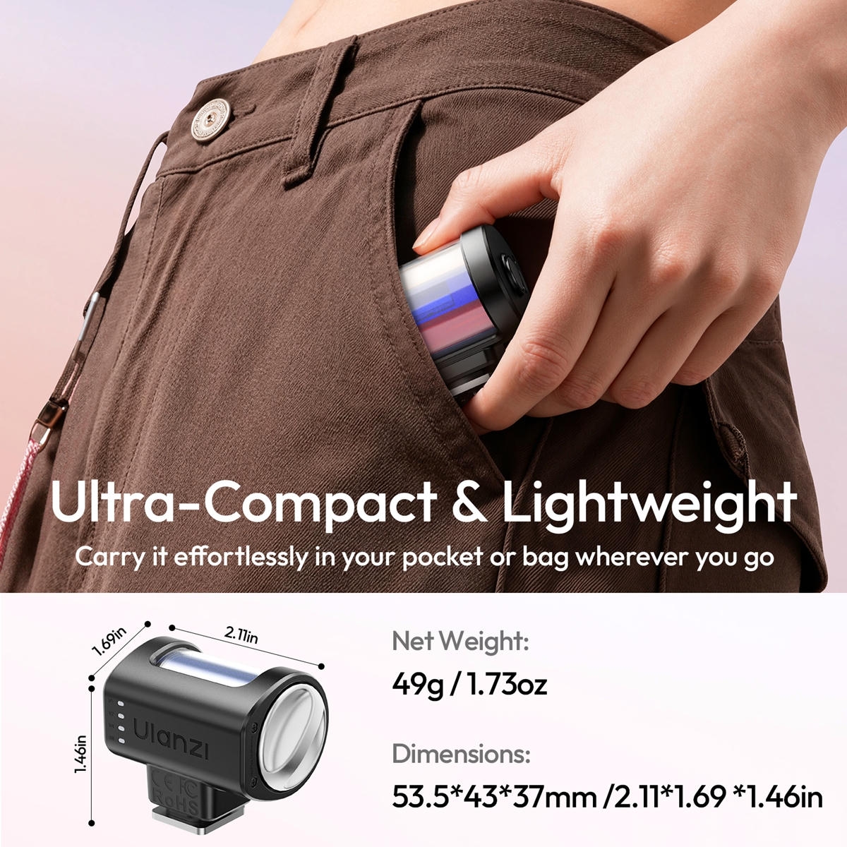 2026-10-12 TBQP Báo Giá Hà Nội - HCM - Ulanzi KL01 – Đèn Flash Mini cho máy ảnh tích hợp filter lọc màu L312 9 Ulanzi KL01 – Đèn Flash Mini cho máy ảnh tích hợp filter lọc màu L312 chính hãng, hình ảnh thực tế mua tại HL Studio Đèn Flash Máy Ảnh 9
