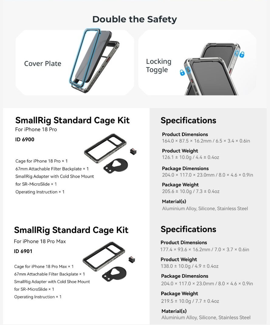 Khung Smallrig Standard Cho Iphone 18 Pro Max 6901 9 Hlstudio 003