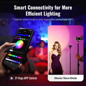 2026-10-21 TBQP Báo Giá Hà Nội - HCM - Đèn Led Zhiyun Fiveray M60 Ultra RGB 12 Đèn Led Zhiyun Fiveray M60 Ultra RGB chính hãng, hình ảnh thực tế mua tại HL Studio Đèn Led Quay Phim 12