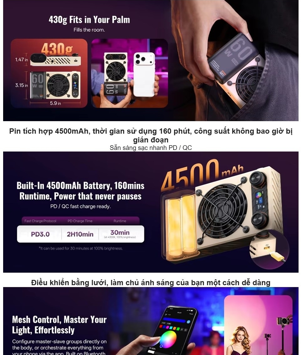 Den Led Zhiyun Fiveray M60 Ultra Rgb 8 Hlstudio 003