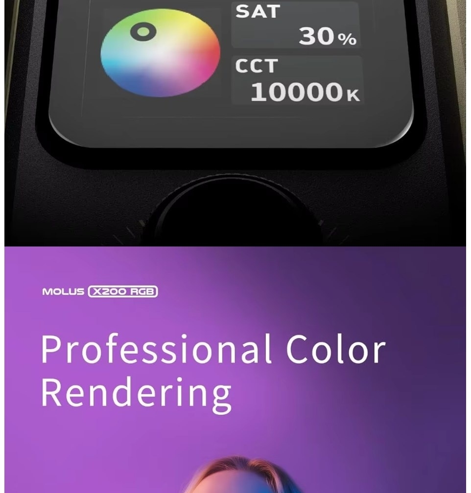 Den Led Zhiyun Molus X200 Rgb Standard Combo 7 Hlstudio 008