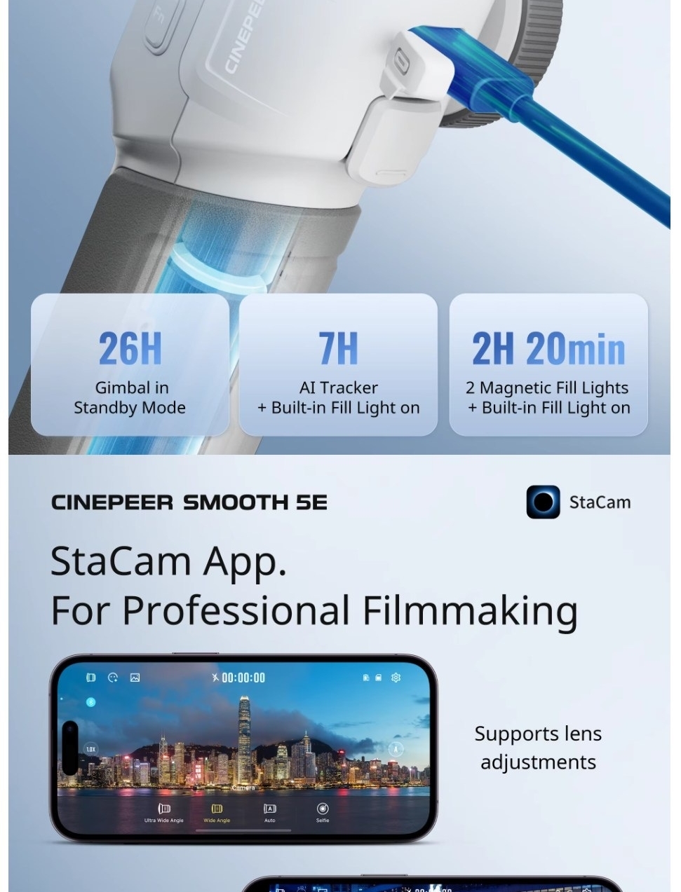 Gimbal Zhiyun Smooth 5E Standard Combo 7 Hlstudio 007