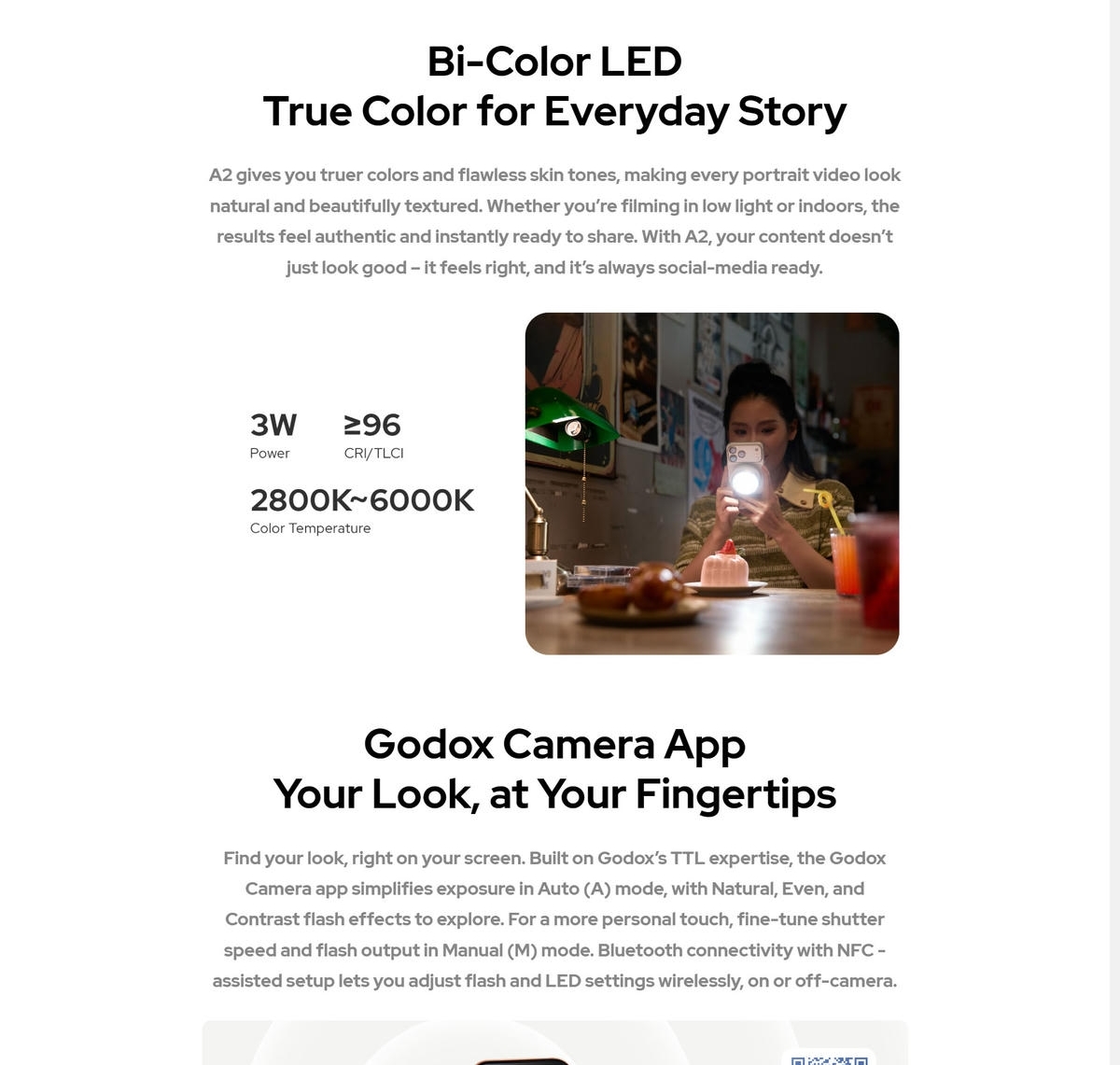 Godox A2 Xenon Den Flash Led 2In1 Cho Dien Thoai Thong Minh 02 Hlstudio 005