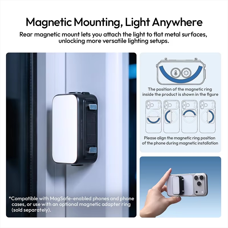 Ulanzi Lm25 Den Led Magnetic Quick Cho Dji Action 6 Nano L317 5 Hlstudio