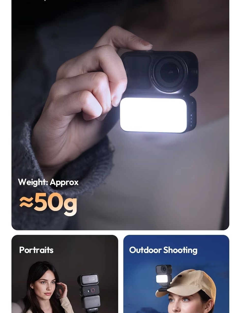 Ulanzi Lm25 Den Led Magnetic Quick Cho Dji Action 6 Nano L317 8 Hlstudio 004