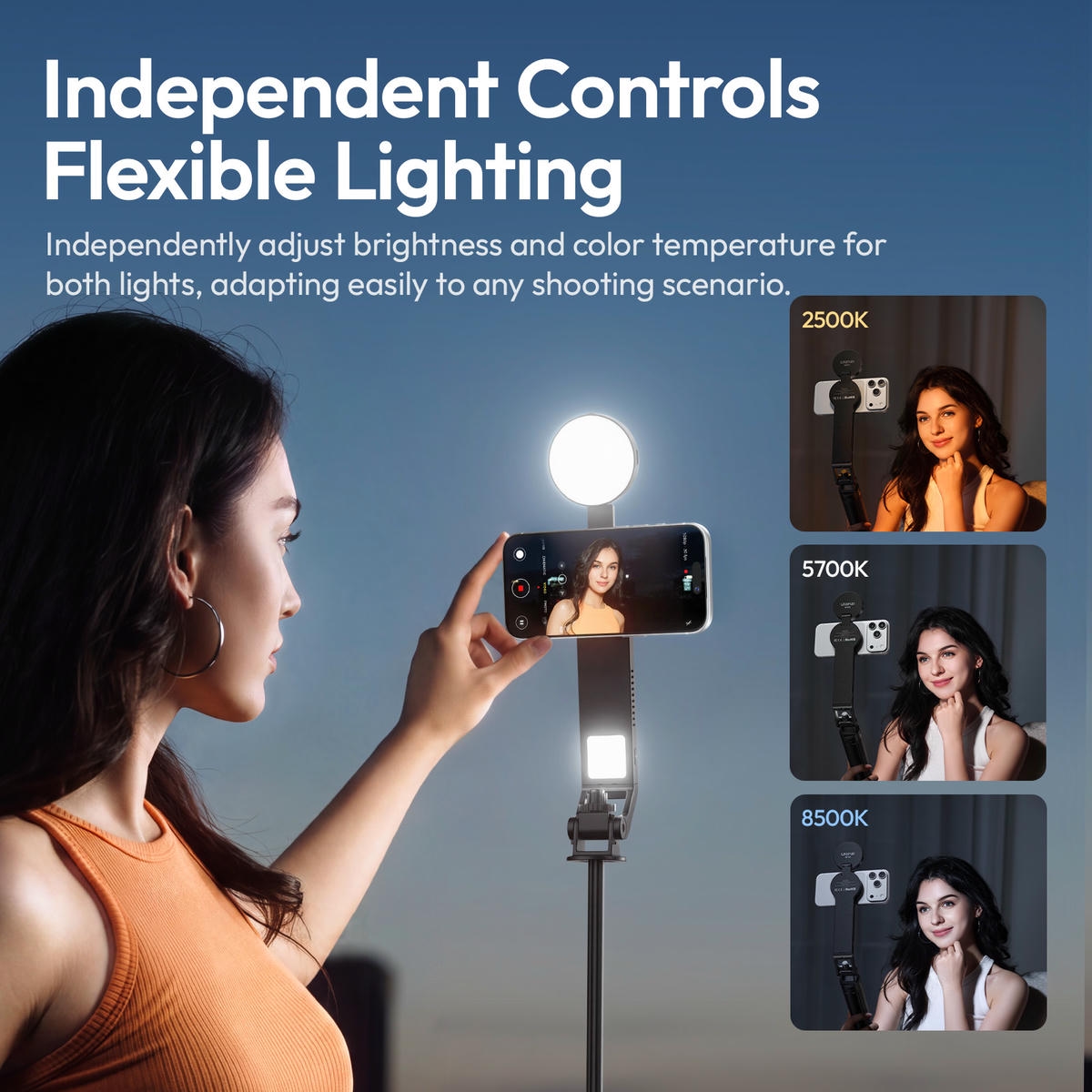 Ulanzi Mt22 Chan Tripod Selfie Magsafe Tu Mo Tich Hop 2 Den Led S068 05 Hlstudio